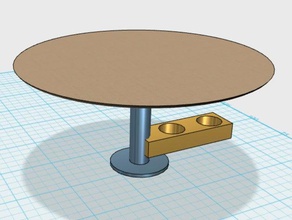 pizza table 3d printing 3d print model - Mito3D