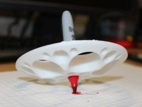 sharpie spin top art tools spinner 3d print model - Mito3D