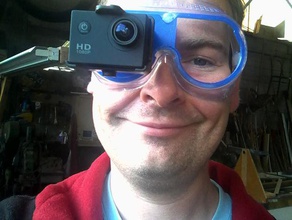 gopro mãos livres conjunto 2 câmera óculos de proteção montagem mãos-livres vr 3d print model - Mito3D