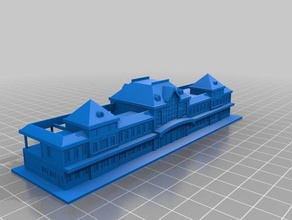 yonezawa de la station bâtiments et structures japon le chemin fer 3d print model - Mito3D