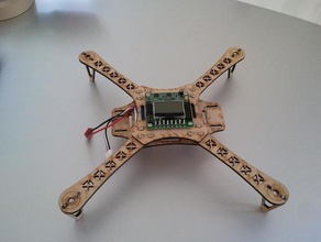 plywood quadcopter frame rc vehicles 3d print model - Mito3D