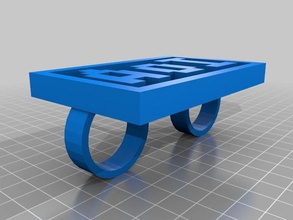 idade insanidade bling ring anéis personalizado 3d print model - Mito3D