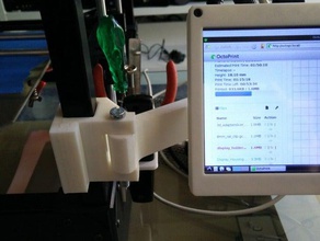 rigidbot grampo monitor titular de exibição habitação Impressora 3d acessórios suporte exposição display lcd montagem do monte 3d print model - Mito3D
