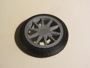 strati wheel 1 10 scale - fixed printability 3d print model - Mito3D