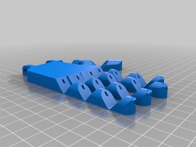 impression facile flexihand 15 x 10 cm petit robot la robotique flexiha nd 3D print model - Mito3D