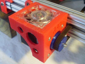 ob14 y-motor del ventilador de la actualización 3d impresora partes viga heeks heekscad el monte abrir r3d r3dwood 3d print model - Mito3D