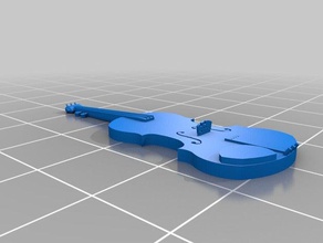 violin props worlds smallest 3d print model - Mito3D