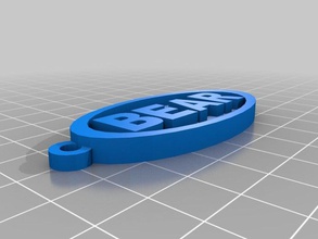 Bären-Schlüsselanhänger Schlüsselanhänger 3d print model - Mito3D