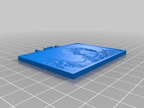 il mio personalizzato lithopane lara 2d art su misura 3d print model - Mito3D