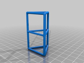 simple wire frame triangular prism math art 3d beam geometry model mount primitive test triangle useful 3d print model - Mito3D