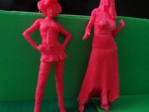 Skulpturen barbie cinderella Kunst 3d print model - Mito3D