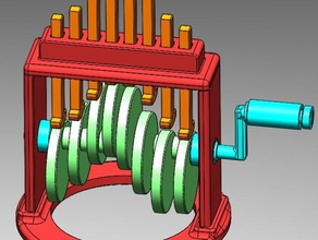 sine wave crank toy proper mechanical toys pins sin 3d print model - Mito3D