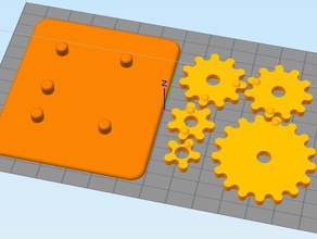 marce dispari giocattoli meccanici ingranaggio primo ruota dentata 3d print model - Mito3D