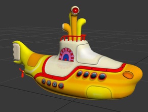 yellow submarine def 3d printing 3d print model - Mito3D