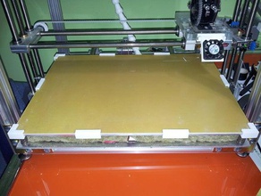 semplice blocco caldo letto 3d la stampante parti il monte openscad reprap 3d print model - Mito3D