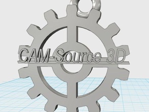 cam-kaynak 3d dişli Anahtarlık camsource camsource3d vites sla 3d print model - Mito3D