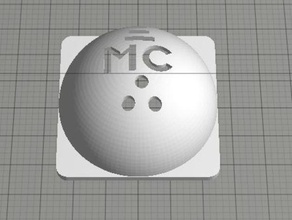 golf ball marker 3d stampa 3d print model - Mito3D