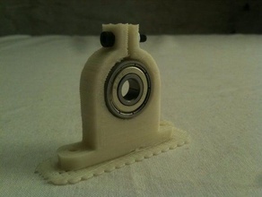 hoekens bearing mount other 608 clamp openscad pillow t-slot 3d print model - Mito3D