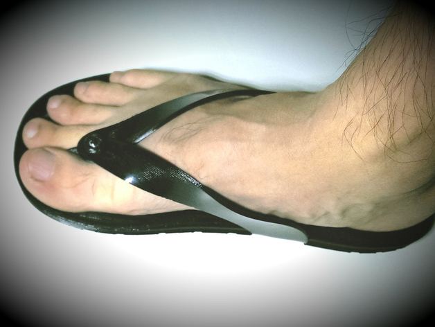 bps sandálias a moda filamentos flexíveis sandália chinelo chinelos 3D print model - Mito3D