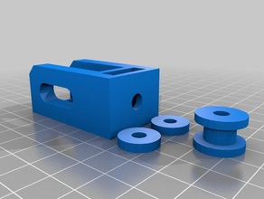 y-axis idler 3d printer parts printerparts axis belt pully wheel 3d print model - Mito3D