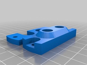 mon personnalisés simple j-tête rainure de montage rostock double L'imprimante 3d pièces personnalisé 3d print model - Mito3D