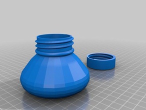 parfum Flasche Container kundengebundene 3d print model - Mito3D