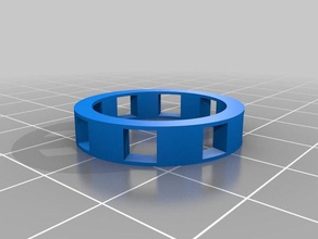 ring fortune jewelry 19mm 6mm bridge circle hole pillar 3d print model - Mito3D