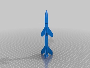 remake little rocket hobby 3d print model - Mito3D