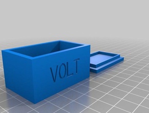minha caixa personalizada voltímetro recipientes personalizado 3d print model - Mito3D