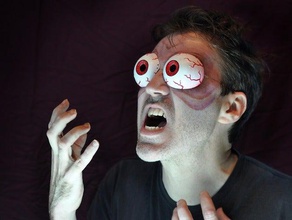 kongo está incomodando os olhos traje olho o globo ocular googly dos dia das bruxas 3d print model - Mito3D