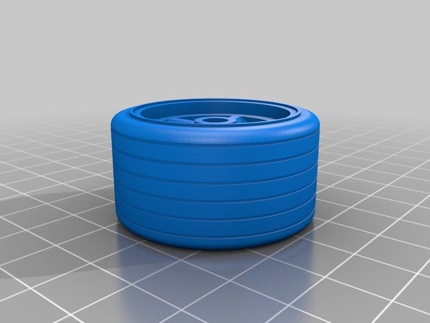 roue completa modelos reduit r c veículos 3D print model - Mito3D