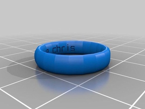 meu personalizados anel de banda criação scripts indiana tamanhos personalizador sistemas anéis personalizado 3d print model - Mito3D