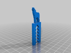 wolf clip animaux 3d print model - Mito3D