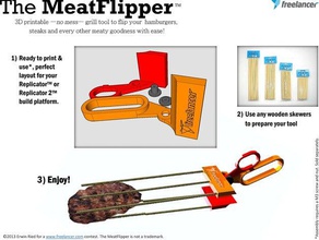 meatflipper mutfak yemek 3d Burger freelancercom 3d print model - Mito3D