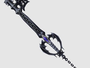 el olvido la llave espada art kingdom hearts roxas 3d print model - Mito3D