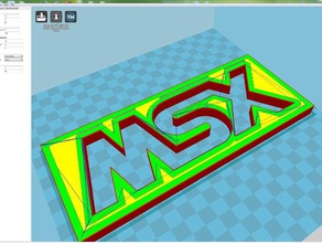 msx logo segni e loghi Logo 3d esperto hotbit il vintage computing 3d print model - Mito3D