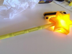 magic wand props magical girl straw 3d print model - Mito3D