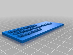 kw name plate ii customized 3d print model - Mito3D