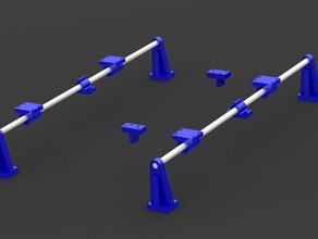 robo 3d yazıcı y ekseni yükseltme parçaları taşıyıcı blok rulman tutucu rod clamp 3d print model - Mito3D