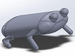 bad frog animali 3d print model - Mito3D