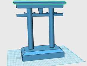 torii porta de fone ouvido suporte a música fones com gancho titular montagem japão 3d print model - Mito3D
