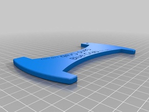 yengeç ölçmek el araçlar mavi tekne balıkçılık gadget yüzücü 3d print model - Mito3D