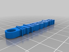 özel mesaj Anahtarlık alessia benim organizasyon özelleştirilmiş 3d print model - Mito3D