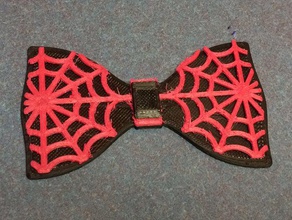 spider web bowtie fashion bow tie costume halloween spiderweb 3d print model - Mito3D