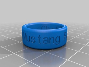 futbol ring w yüzük özelleştirilmiş 3d print model - Mito3D