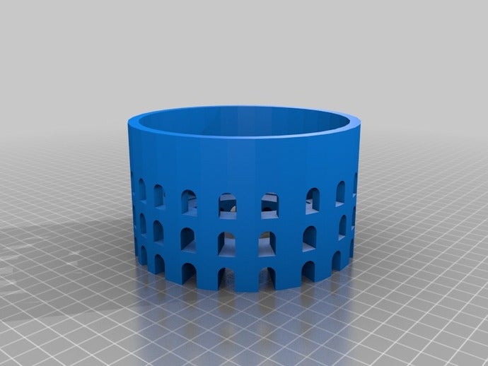 colosseum buildings structures ancient rome 3D print model - Mito3D
