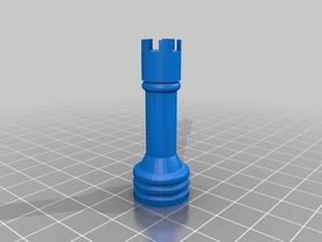 40mm torre xadrez 3d print model - Mito3D
