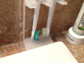 sonicare cabeza de pie cuarto baño cepillo dientes titular 3d print model - Mito3D