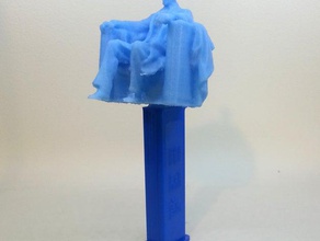 lincoln pez art abraham institute di chicago distributore caramelle presidenziale springfield 3d print model - Mito3D