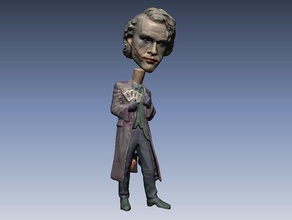 joker bubble head statue scans replicas batman 3d print model - Mito3D